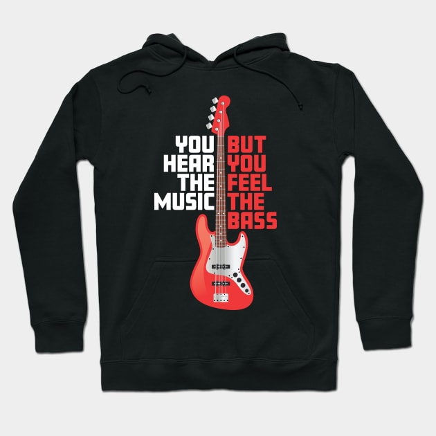 Hear Music, Feel the Bass Hoodie by Vector Deluxe